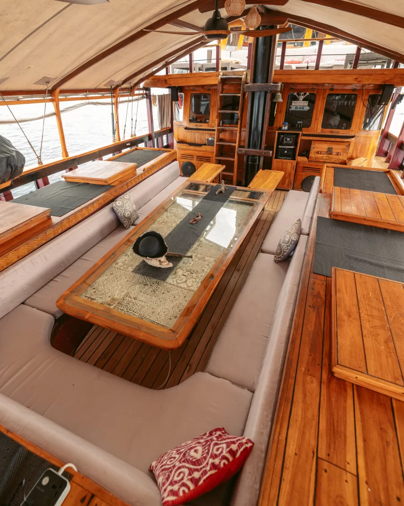 Calico Jack Liveaboard main dining table